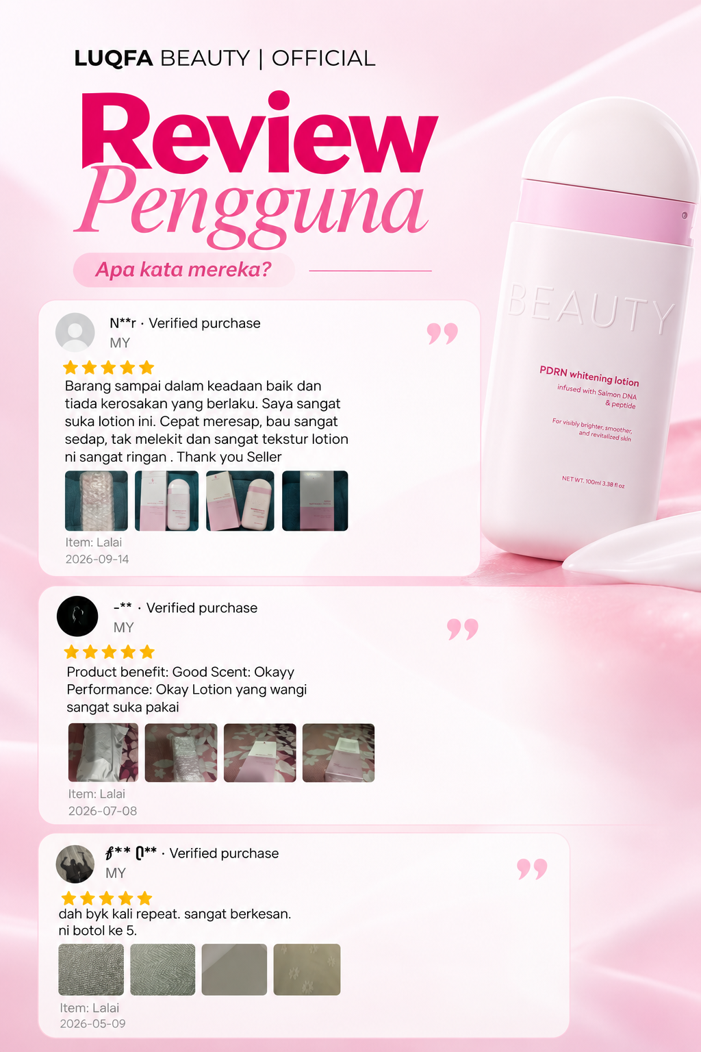 Review pelanggan LUQFA PDRN